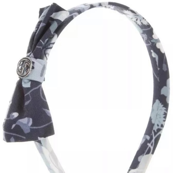Gucci Other - GUCCI FLORA GIRLS GG SILVER LOGO HEADBAND W/ BOX